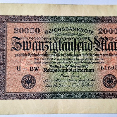 20 000 markių 1923 m.