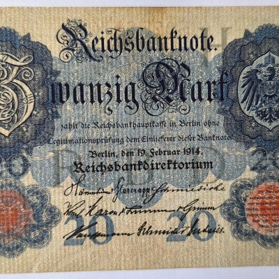 20 markių 1914 m.