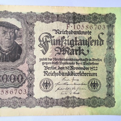 50 000 markių 1922 m.
