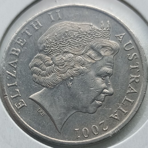 Australija. 20 centų 2001 m. Australija. 20 centų 2001 m.