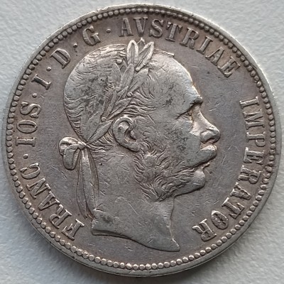 Austrija. 1 florinas 1889 m. Sidabras.