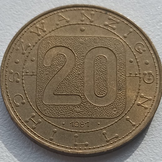 Austrija. 20 šilingų 1981 m. Austrija. 20 šilingų 1981 m.