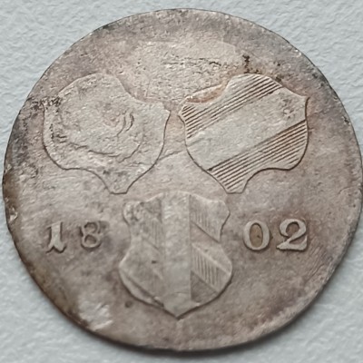 Austrija. 6 kreiceriai 1802 H. Sidabras.