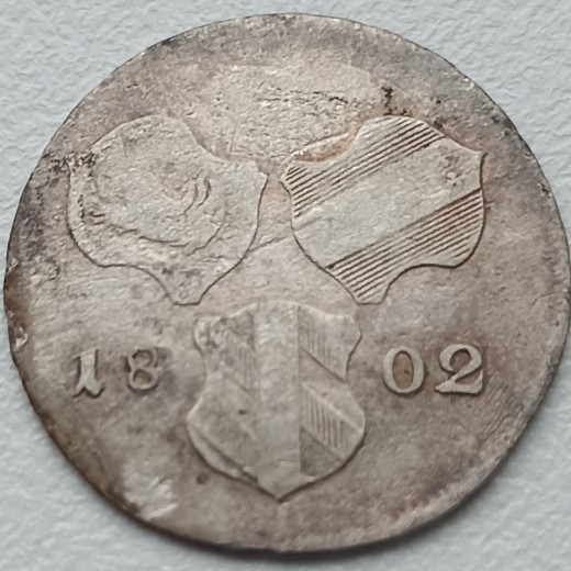 Austrija. 6 kreiceriai 1802 H. Sidabras.