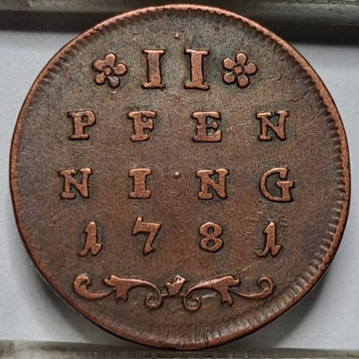 Austrijos žemės Zalcburgas 2 pfenigai 1781 (6723) Austrijos žemės Zalcburgas 2 pfenigai 1781 (6723)