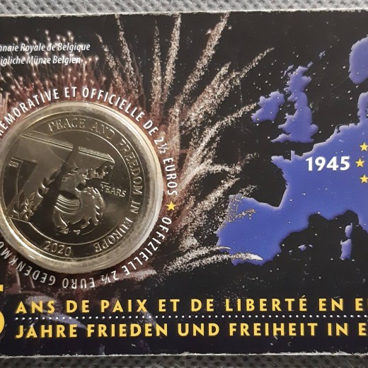 Belgija 2 1/2 Euro 2020 UC#217 Kolekcinė (2700) Belgija 2 1/2 Euro 2020 UC#217 Kolekcinė (2700)