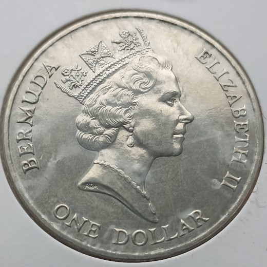 Bermudai. 1 doleris 1990 m. Bermudai. 1 doleris 1990 m.