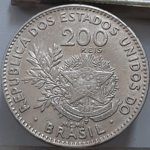 Brazilija 200 realų 1901 KM#504 (7704) Brazilija 200 realų 1901 KM#504 (7704)