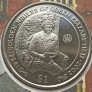 Britų Mergelės salos. 1 doleris 2002 m. Voke.