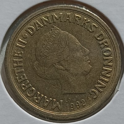 Danija. 10 kronų 1992 m.