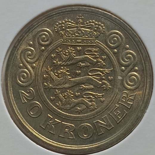 Danija. 20 kronų 1996 m. Danija. 20 kronų 1996 m.