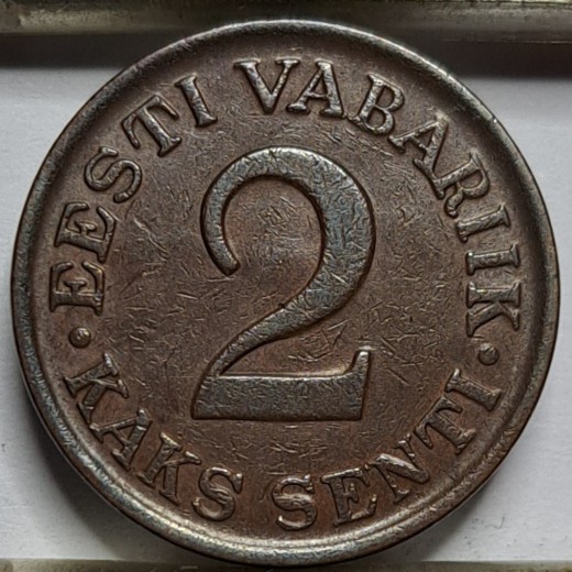 Estija 2 sentai 1934 KM#15 (7825) Estija 2 sentai 1934 KM#15 (7825)