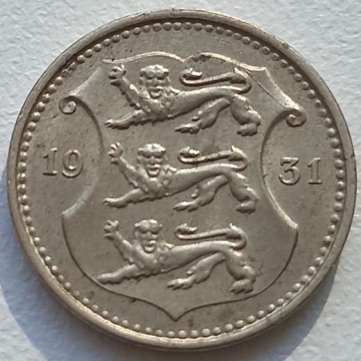 Estija. 10 sentų 1931 m. Estija. 10 sentų 1931 m.