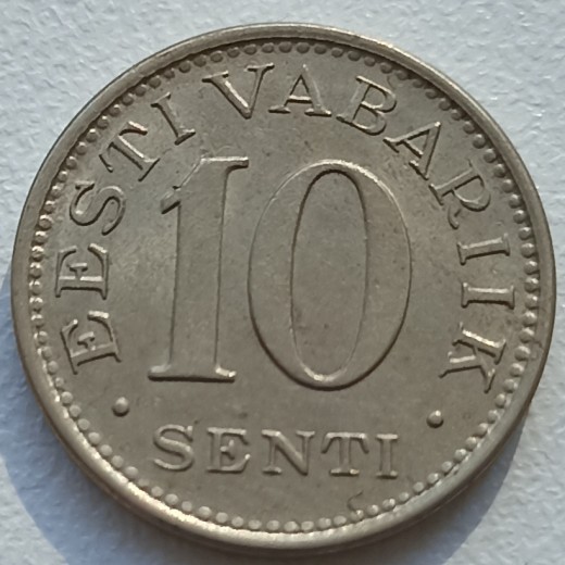 Estija. 10 sentų 1931 m. Estija. 10 sentų 1931 m.