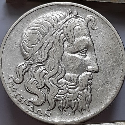 Graikija 20 Drachmų 1930 Sidabras (B257)