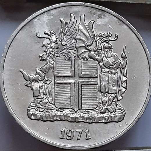 Islandija 10 kronų 1971 (117.) Islandija 10 kronų 1971 (117.)
