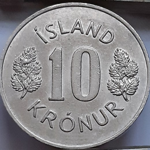 Islandija 10 kronų 1971 (117.) Islandija 10 kronų 1971 (117.)