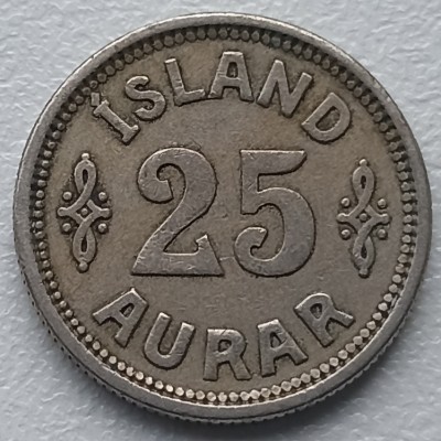 Islandija. 25 eirės 1925 m.