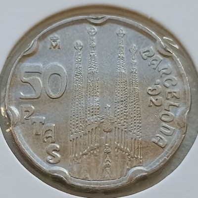 Ispanija. 50 pesetų 1992 m.