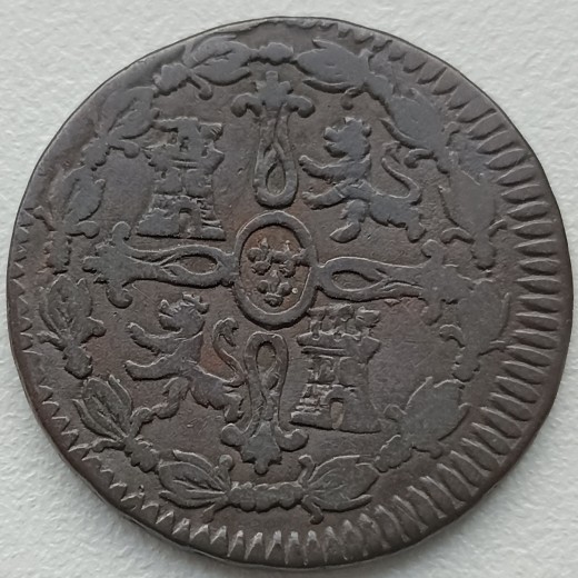 Ispanija. 8 maravedžiai 1816 m. Ispanija. 8 maravedžiai 1816 m.