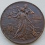 Italija. 10 centezimų 1911 m.