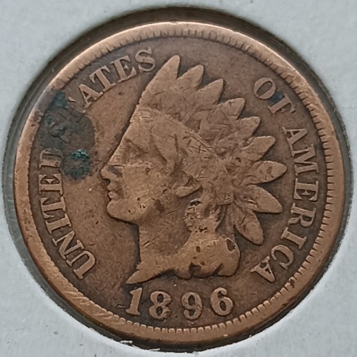 JAV. 1 centas 1896 m. JAV. 1 centas 1896 m.