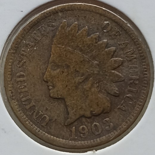 JAV. 1 centas 1903 m. JAV. 1 centas 1903 m.