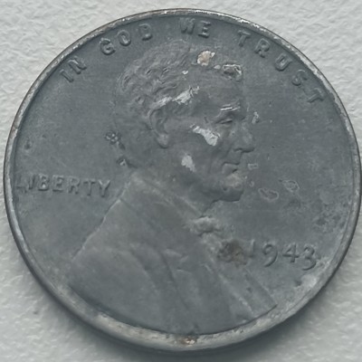 JAV. 1 centas 1943 m. Geležis.