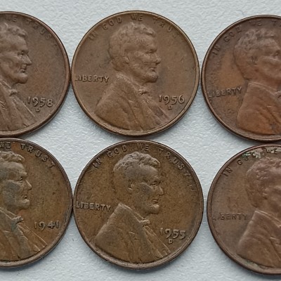 JAV. 1 centas. 6 vienetai.