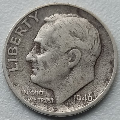 JAV. 1 Daimas. 1946 S Sidabras.