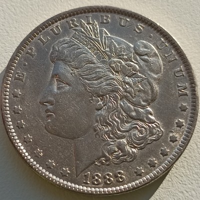 JAV. 1 doleris 1888 m. Sidabras.