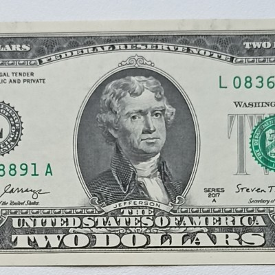 JAV. 2 doleriai 2017 m. UNC JAV. 2 doleriai 2017 m. UNC