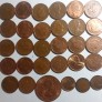 JUNGTINĖ KARALYSTĖ 1/2 N. PENSO ir 1 PENSO LOTAS 30 VNT. JUNGTINĖ KARALYSTĖ 1/2 N. PENSO ir 1 PENSO LOTAS 30 VNT.