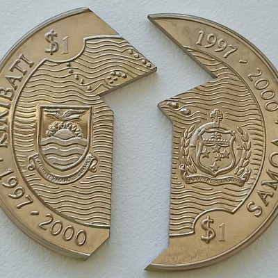 Karibatis ir Samoa. 1 doleris 1997 m.