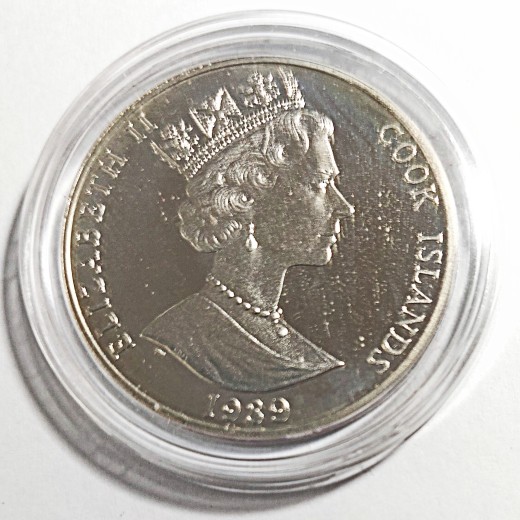 KUKO SALOS 50 DOLERIŲ 1989 m. (PROOF) SIDABRAS KUKO SALOS 50 DOLERIŲ 1989 m. (PROOF) SIDABRAS