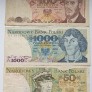 Lenkija. 3 banknotai. Lenkija. 3 banknotai.
