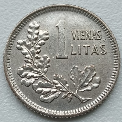 Lietuva. 1 litas 1925 m. Sidabras
