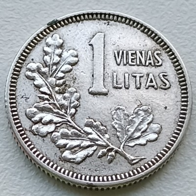 Lietuva. 1 litas. 1925 m. Sidabras