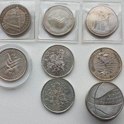 Lietuva. 1 litas. Proginės monetos 13 vnt.