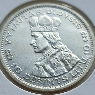 Lietuva. 10 litų 1936 m. Sidabras