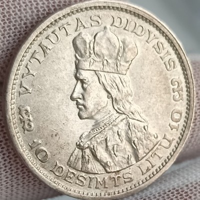 Lietuva. 10 litų 1936 m. Sidabras