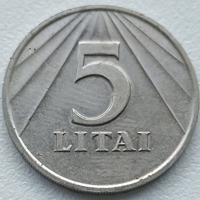 Lietuva. 5 litai. 1991 m.