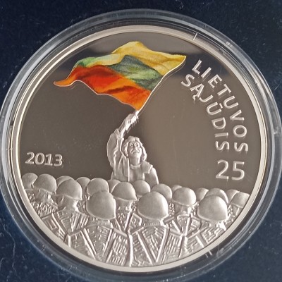 Lietuva. 50 litų 2013 m. Sidabras