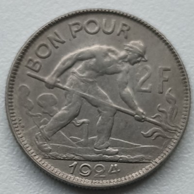 Liuksemburgas. 2 frankai 1924 m.