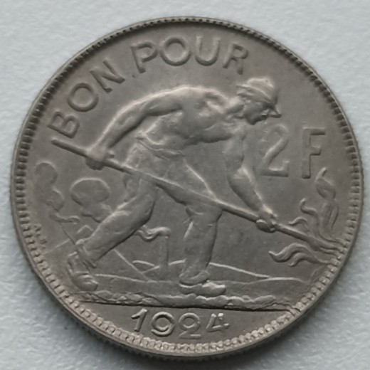 Liuksemburgas. 2 frankai 1924 m. Liuksemburgas. 2 frankai 1924 m.