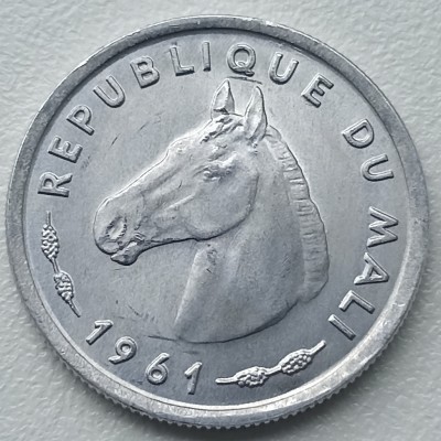 Malis. 10 frankų 1961 m.