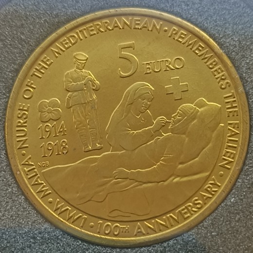 Malta. 5€ 2014 m. Plastikinėje pakuotėje. Malta. 5€ 2014 m. Plastikinėje pakuotėje.