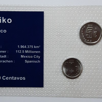 Meksika 5,10,20 sentavai 2002,2009 UNC (8031)