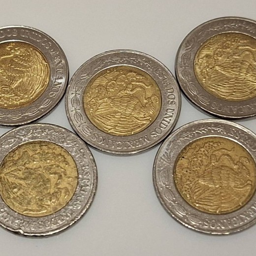 Meksika 5 monetos 1 Peso 2015-2019 KM#603 (C7)