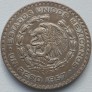Meksika. 1 pesas 1957 m. Sidabras. Meksika. 1 pesas 1957 m. Sidabras.